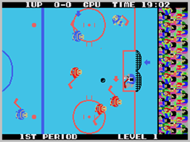 Champion Ice Hockey - Screenshot - Gameplay (World) - 256x192