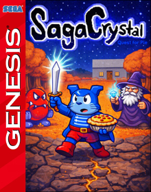 SagaCrystal: Quest for Pie - Fanart - Box - Front (null) - 798x1016