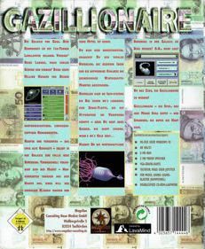 Gazillionaire: Deluxe - Box - Back (Germany) - 658x800
