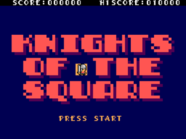 Knights of the Square - Screenshot - Game Title (World) - 256x192