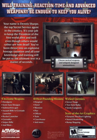 Secret Service: Security Breach - Box - Back (United States) - 640x916