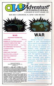 War - Box - Back (North America) - 504x800