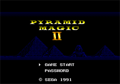 Pyramid Magic II - Screenshot - Game Title (null) - 320x224