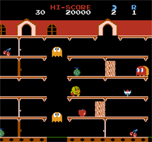 Pac-Mappy - Screenshot - Gameplay (null) - 240x224
