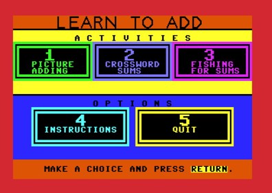 Learn to Add (Mindflight) - Screenshot - Game Select (null) - 666x472