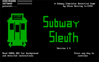 Subway Sleuth - Screenshot - Game Title (null) - 640x400