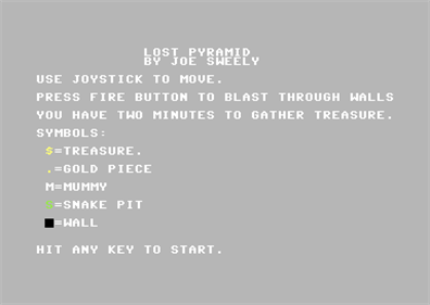 Lost Pyramid - Screenshot - Game Title (null) - 384x272