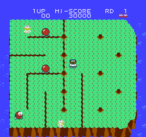 Retro's Trouble In Paradise - Screenshot - Gameplay (World) - 256x240