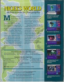 Nigel's World: Adventures in Geography - Box - Back (North America) - 627x800