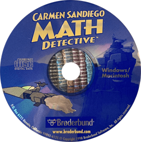 Carmen Sandiego Math Detective - Disc - 1374x1375