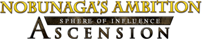NOBUNAGA'S AMBITION: SPHERE OF INFLUENCE: ASCENSION - Clear Logo (null) - 1883x364