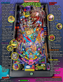 Teenage Mutant Ninja Turtles (Stern) - Advertisement Flyer - Back (null) - 850x1100