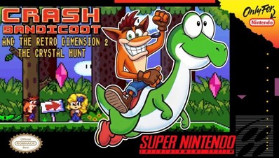 Crash Bandicoot and the Retro Dimension 2: The Crystal Hunt - Fanart - Box - Front (null) - 640x363