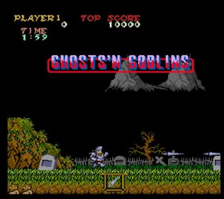 Ghosts'N'Goblins (jotd666) - Screenshot - Game Title (null) - 561x498