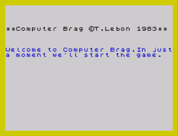 Brag - Screenshot - Game Title (United Kingdom) - 686x525