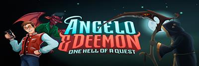 Angelo and Deemon: One Hell of a Quest - Arcade - Marquee (North America) - 900x300