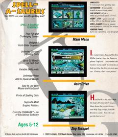 Spell-A-Saurus - Box - Back (North America) - 2376x2759