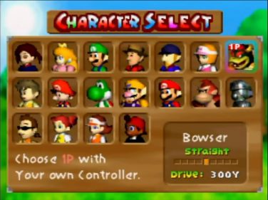Mario Golf 64: Pro Edition - Screenshot - Game Select (null) - 935x698
