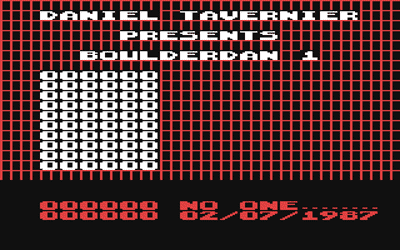 Boulderdan 1 - Screenshot - Game Title (Europe) - 320x200