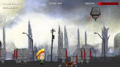 Angry Robot Rampage - Screenshot - Gameplay (World) - 1000x562