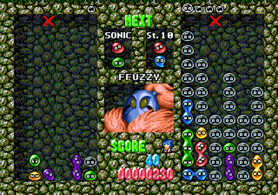 Dr. Robotnik's Mean Bean Machine: DX Edition - Screenshot - Gameplay (null) - 320x224
