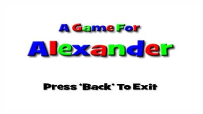 A Game For Alexander - Screenshot - Game Title (World) - 1000x562