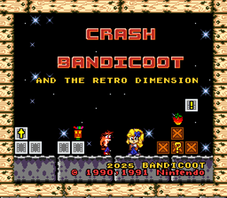 Crash Bandicoot and the Retro Dimension - Screenshot - Game Title (World) - 256x224