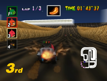 Angry Birds Kart 64 - Screenshot - Gameplay (World) - 1120x852