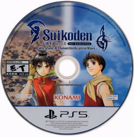 Suikoden I & II HD Remastered PS5 - Fanart - Disc (North America) - 1256x1280