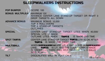 Sleepwalkers - Arcade - Controls Information (null) - 1634x958
