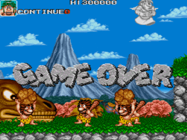 Caveman Ninja - Screenshot - Game Over (null) - 640x480