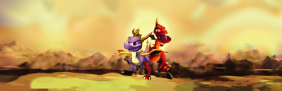 Spyro 2x2 - Fanart - Background (null) - 1920x620