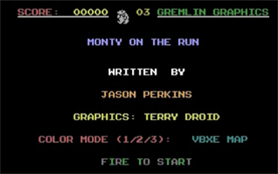 Monty on the Run - Screenshot - Game Title (null) - 320x200