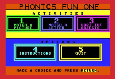 Phonics Fun  One - Screenshot - Game Select (null) - 645x444