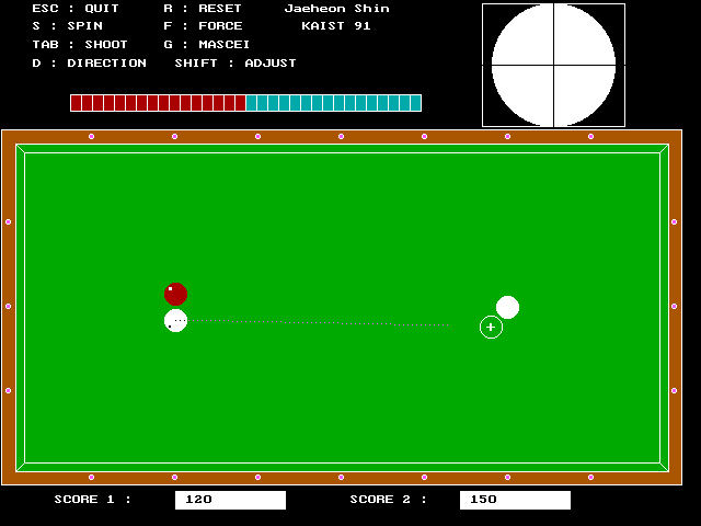 Illustration of 4 Balls Billiards