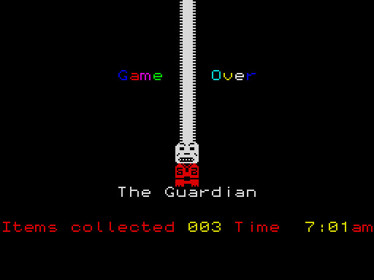 Willy In The Islands Of Mystery - Part II: The Temple - Screenshot - Game Over (null) - 512x384