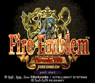 Fire Emblem: New Theory of Thracia 776 - Screenshot - Game Title (World) - 256x224
