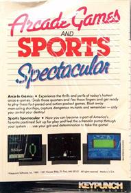 Arcade Games and Sports Spectacular - Box - Back - 544x800