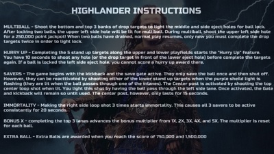 Highlander - Arcade - Controls Information (null) - 1920x1080