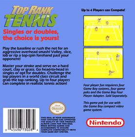Top Rank Tennis - Box - Back - Reconstructed (North America) - 800x809