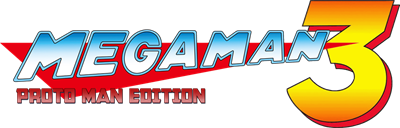 Mega Man 3: Proto Man Edition - Clear Logo (World) - 1000x321