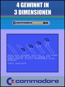 4 Gewinnt In 3 Dimensionen - Fanart - Box - Front (null) - 798x1072