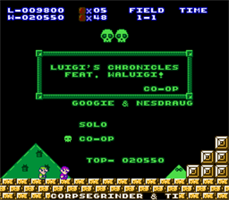 Luigi's Chronicles Co-Op feat Waluigi - Screenshot - Game Title (null) - 256x224