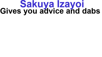 Sakuya Izayoi Gives You Advice And Dabs - Clear Logo (null) - 640x360