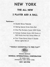 New York - Advertisement Flyer - Back (North America) - 587x784