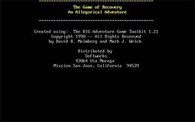 The Game of Recovery - Screenshot - Game Title (null) - 640x400