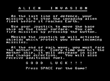 Alien Invasion (Gold Disk) - Screenshot - Game Title (null) - 670x497