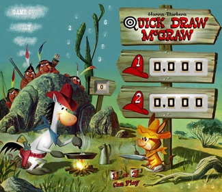 Quick Draw McGraw - Arcade - Marquee (null) - 1200x1036