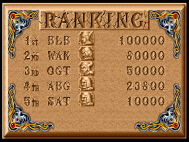 The King of Dragons - Screenshot - High Scores (null) - 640x480