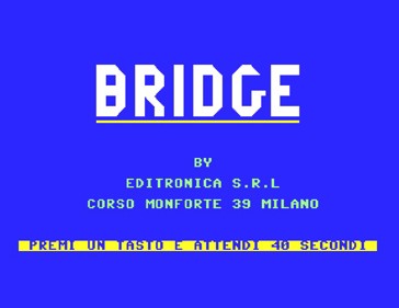 Bridge (Editronica) - Screenshot - Game Title (null) - 617x476